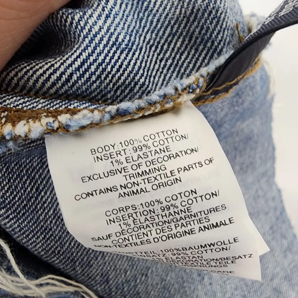 Madewell Patchwork Denim Mini Skirt Size 25